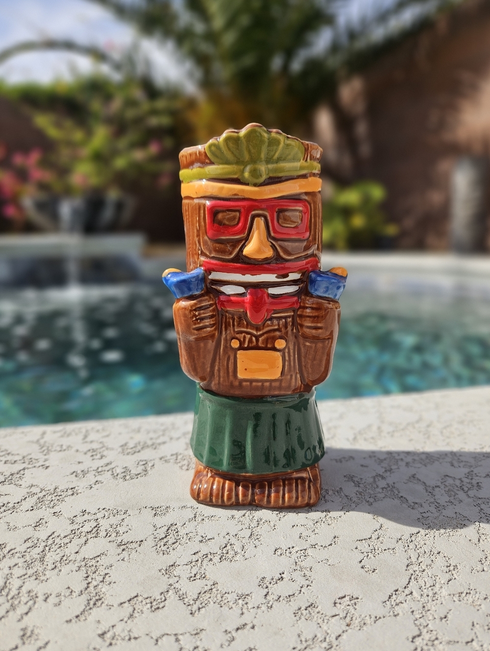 Vintage Large Tiki Bar Glass
